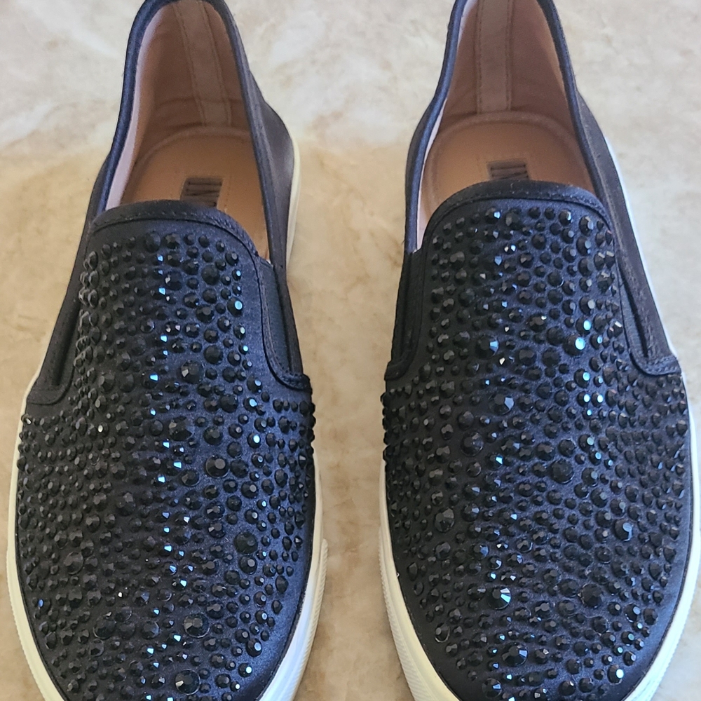 INC International Concepts Black Rhinestone Sneakers